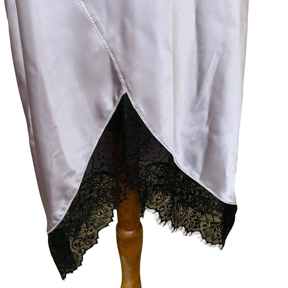AllSaints Lavender Black Lace Slip Praia Dress Size US 4 - Picture 5 of 11